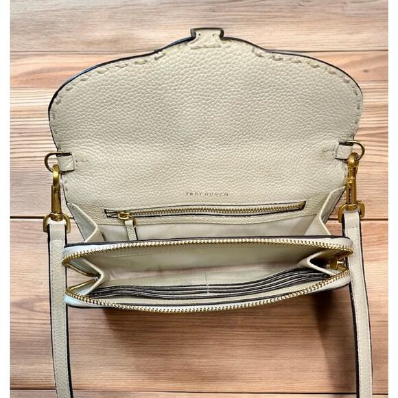 Tory Burch McGraw Embellished Leather Wallet Crossbody - Picture 6 of 12